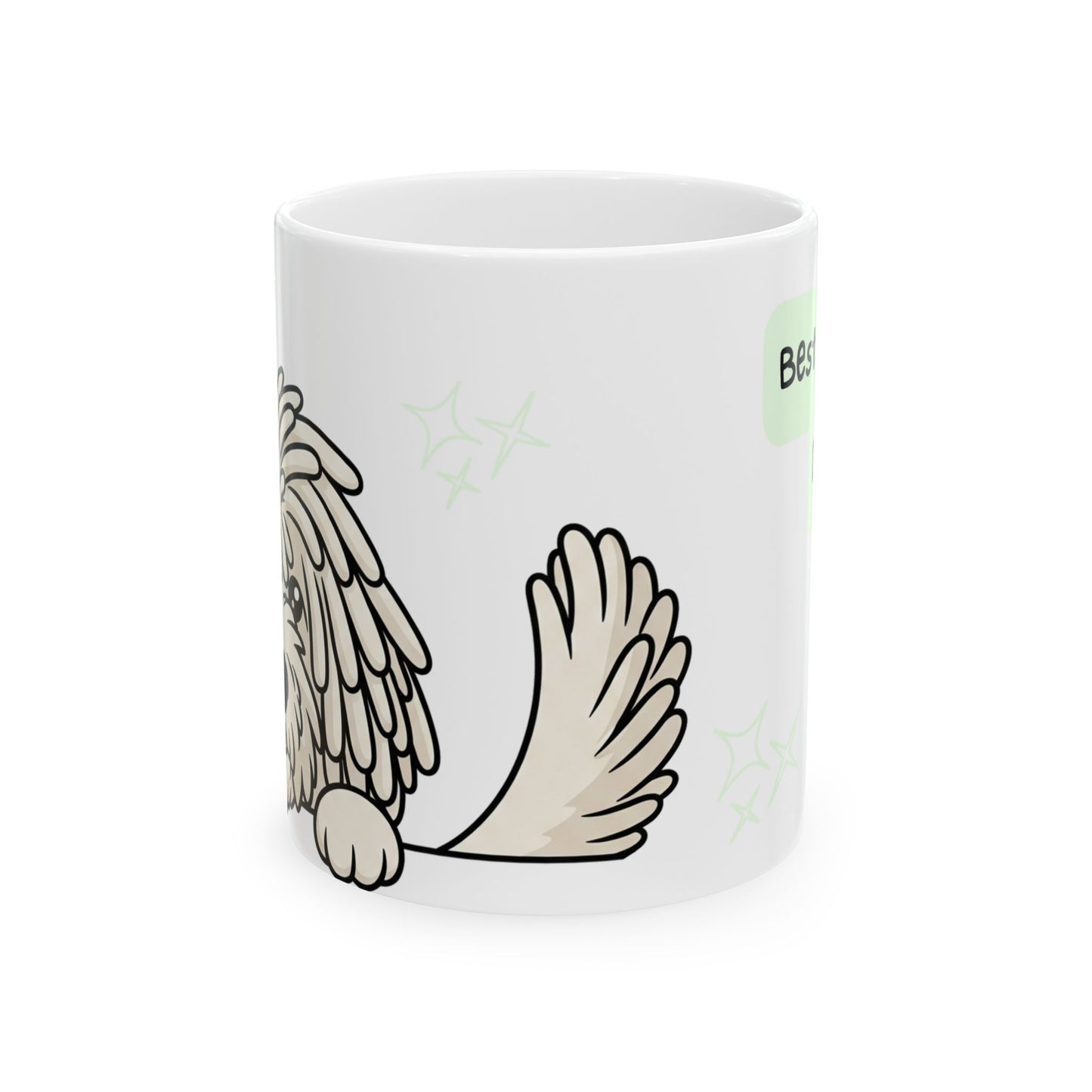 Komondor Peek-a-Boo Mug | Best Komondor Daddy Gift