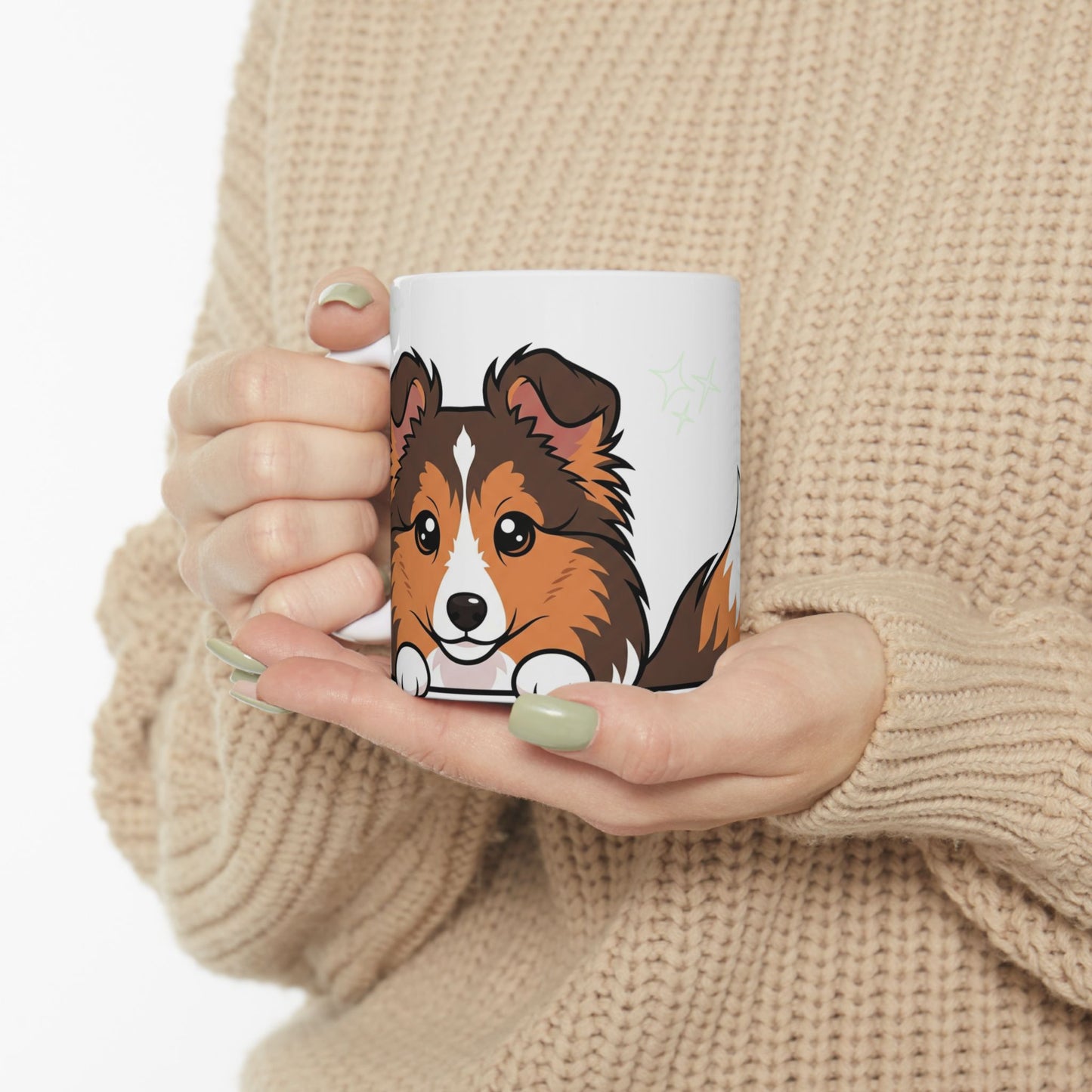 Sheltie Peek-a-Boo Mug | Best Sheltie Mama Gift