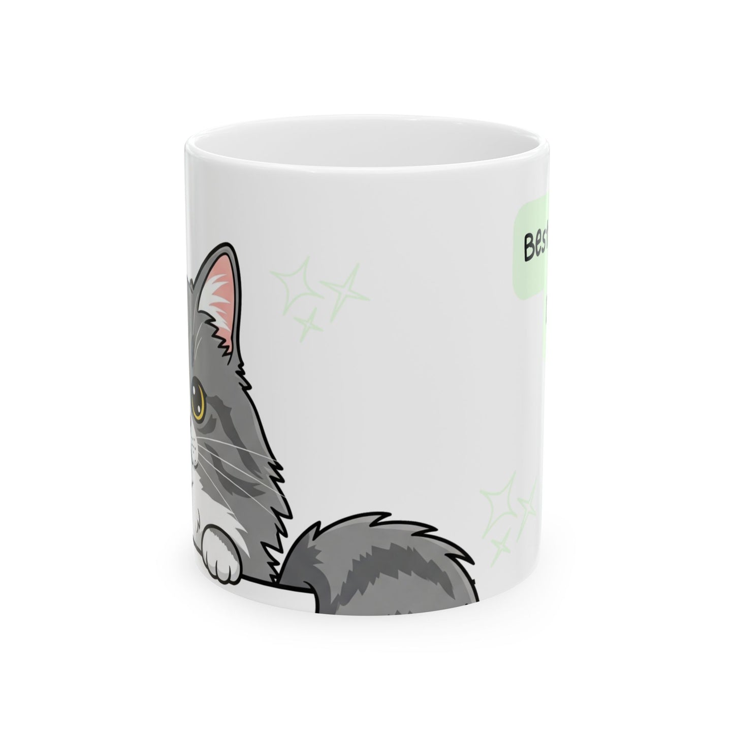 Cat Peek-a-Boo Mug | Best Cat Daddy Gift