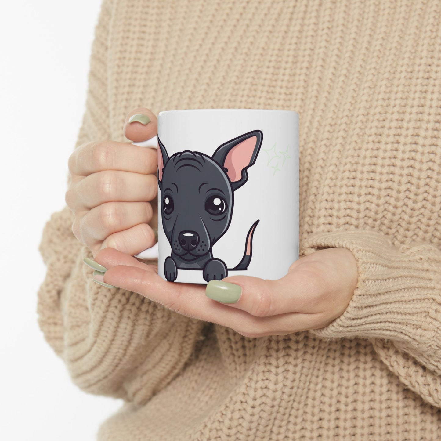 Peruvian Hairless Peek-a-Boo Mug | Best Hairless Dog Mama Gift