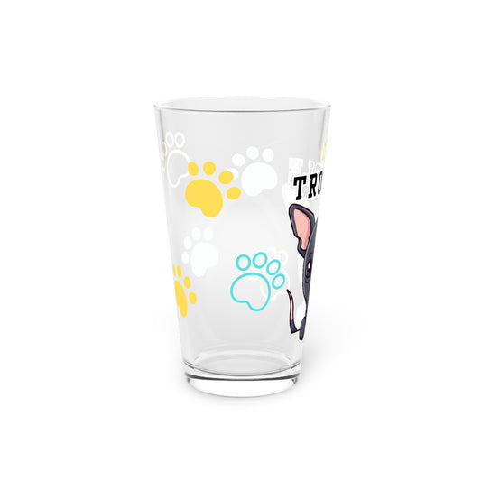 Hairless Dog Tiny Trouble Pint Glass