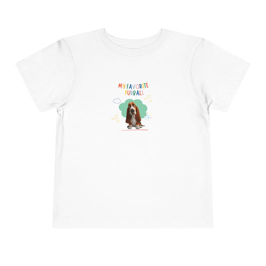 Basset Hound Favorite Furball Toddler Tee