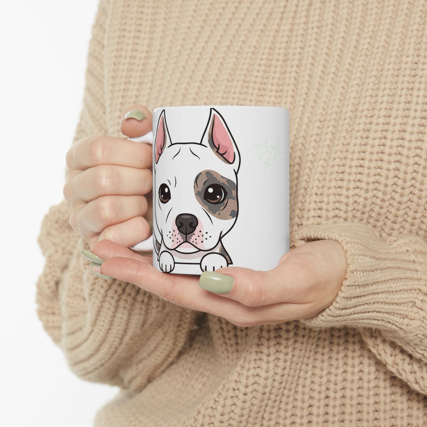 American Stafford Terrier Peek-a-Boo Mug | Best Staffy Daddy