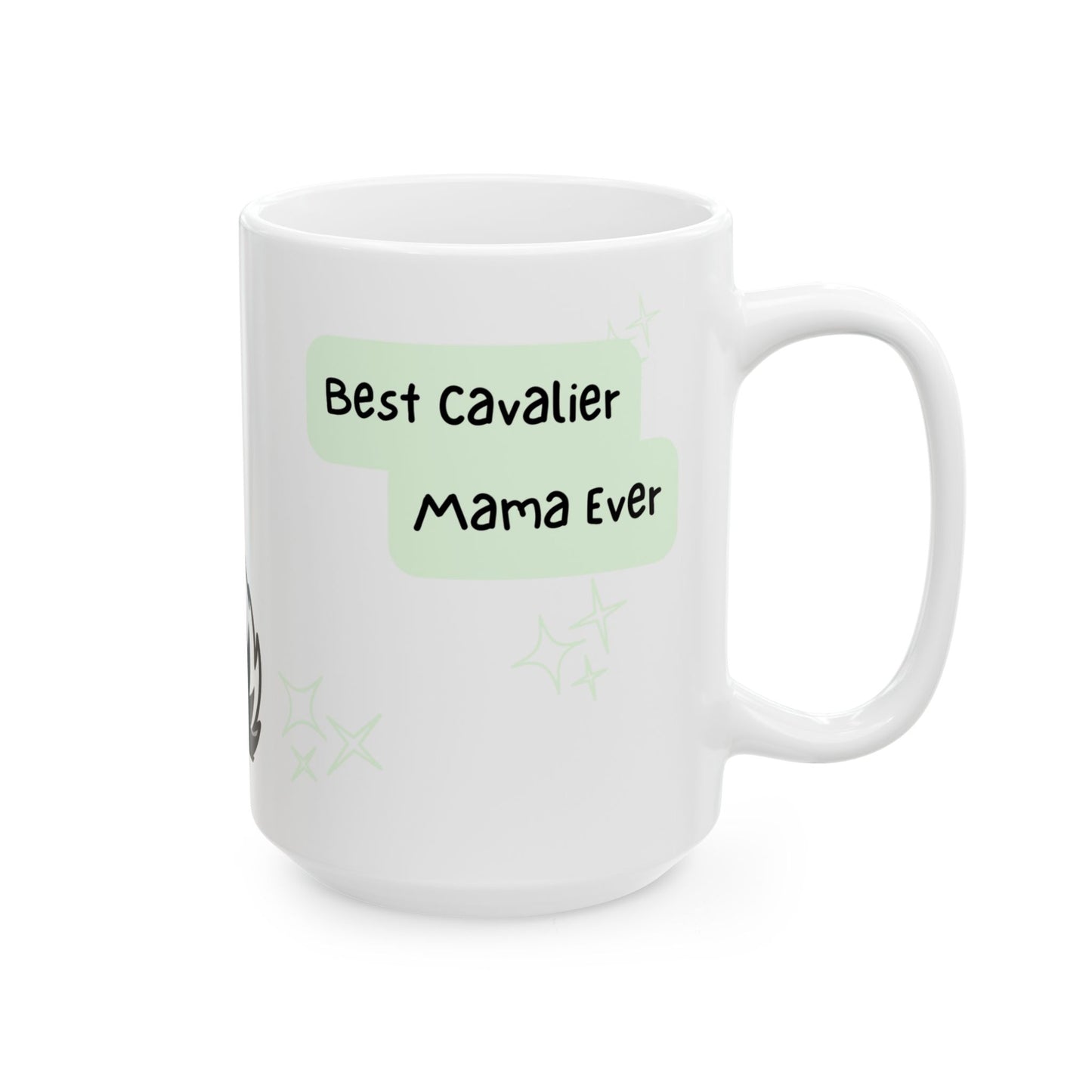 Cavalier King Charles Spaniel Peek-a-Boo Mug | Best Cavalier Mama Gift