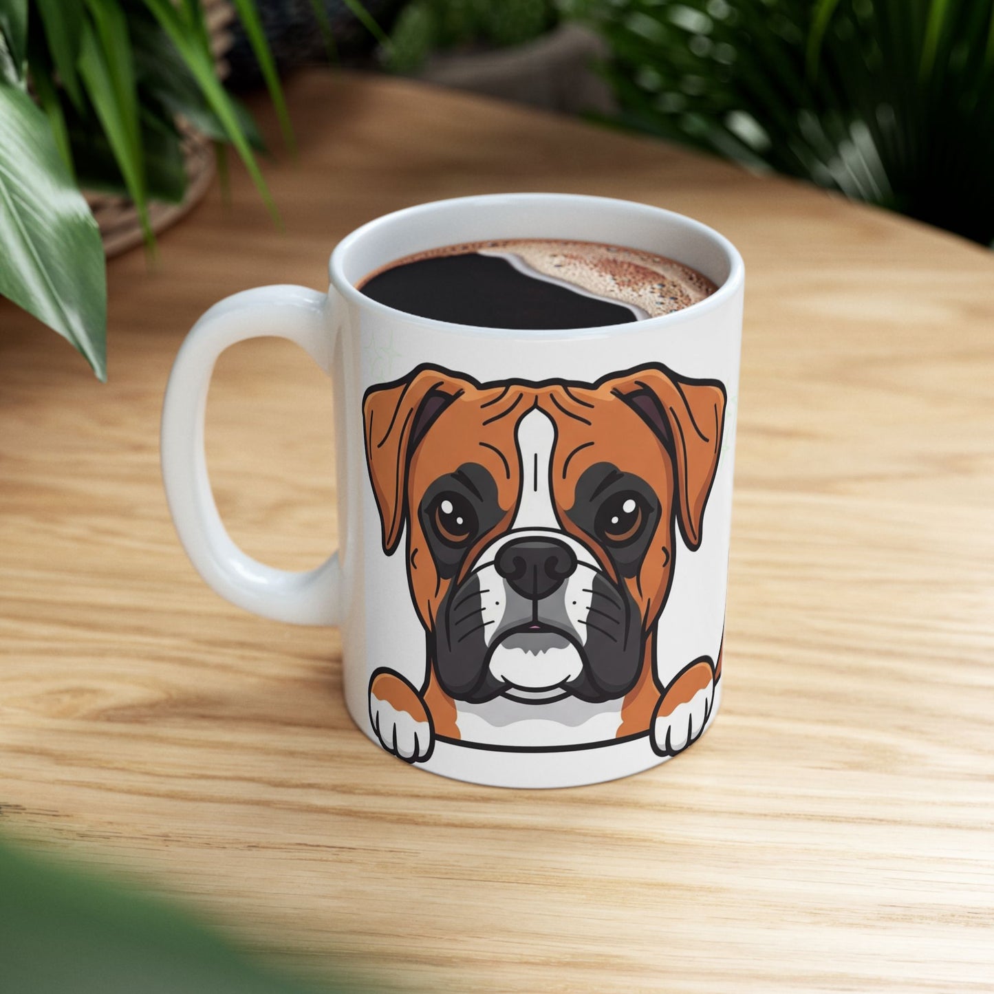 Boxer Peek-a-Boo Mug | Best Boxer Mama Gift
