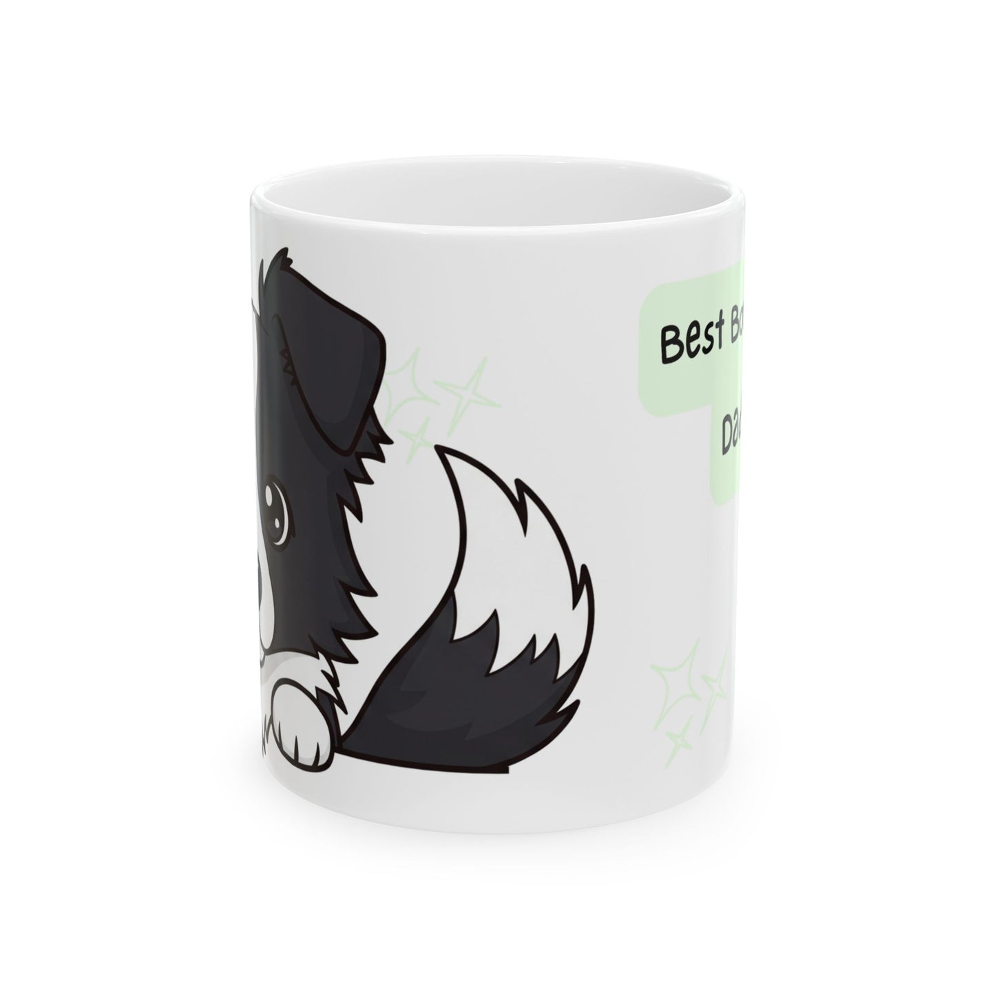 Border Collie Peek-a-Boo Mug | Best Border Collie Daddy Gift