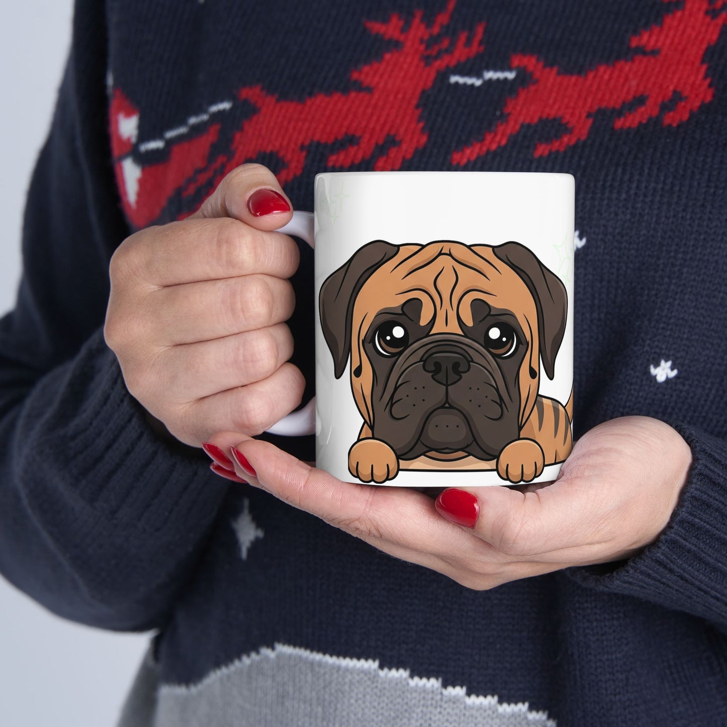 Mastiff Peek-a-Boo Mug | Best Mastiff Mama Gift