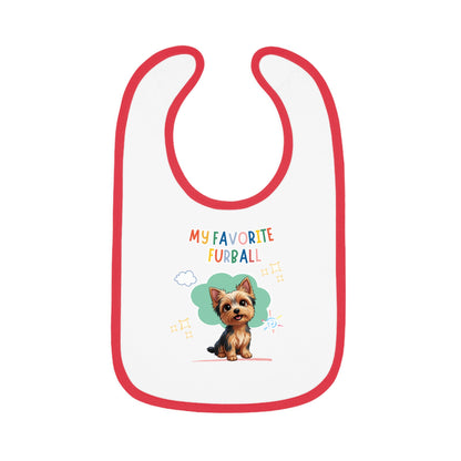 Yorkie Favorite Furball Baby Bib