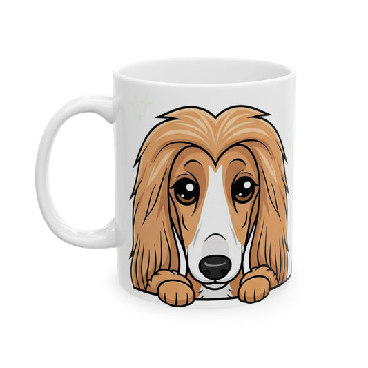 Afghan Hound Peek-a-Boo Mug | Best Afghan Hound Daddy Gift