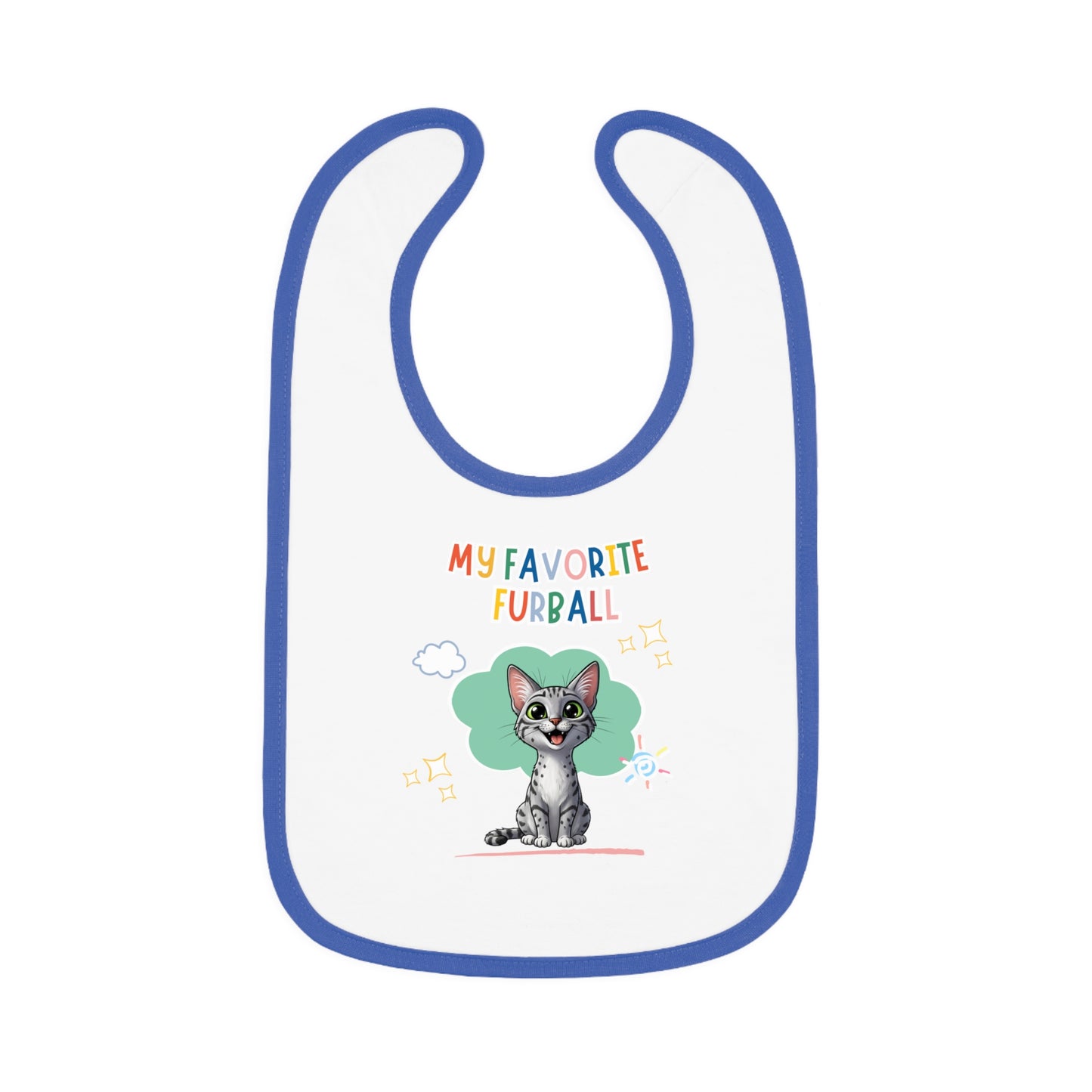 Egyptian Mau Favorite Furball Baby Bib