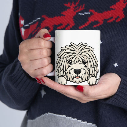 Komondor Peek-a-Boo Mug | Best Komondor Mama Gift
