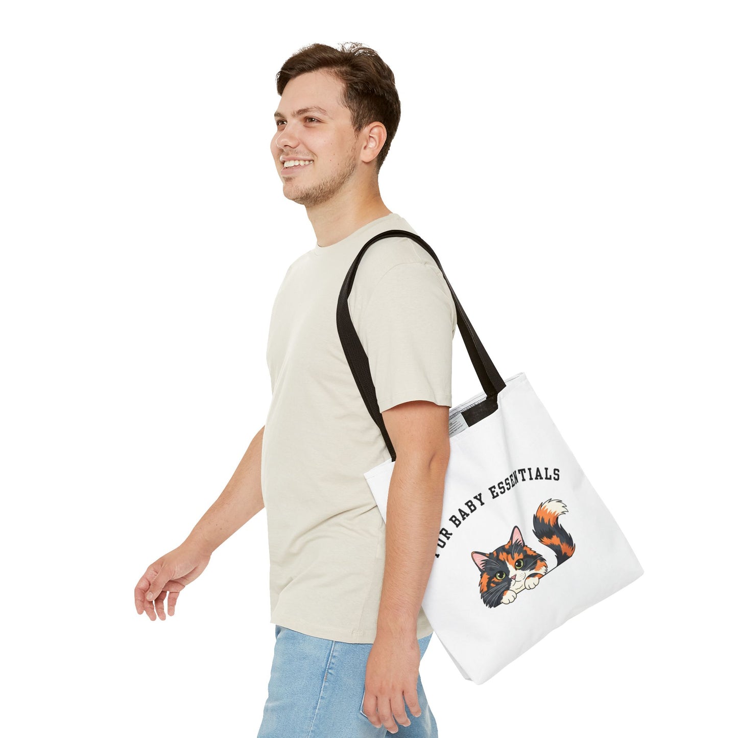 Long hair tortoiseshell cat FurBaby Tote Bag