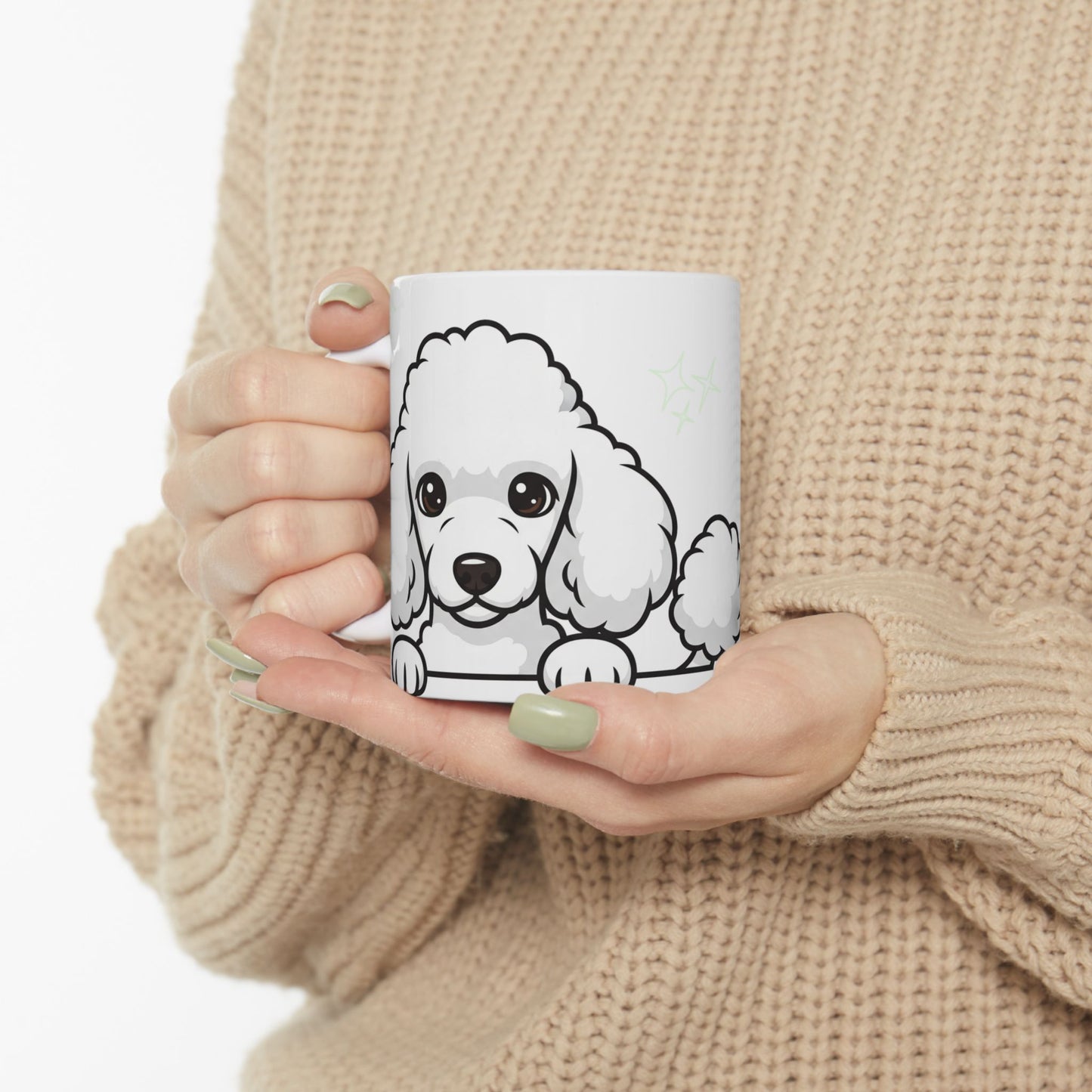 Poodle Peek-a-Boo Mug | Best Poodle Mama Gift