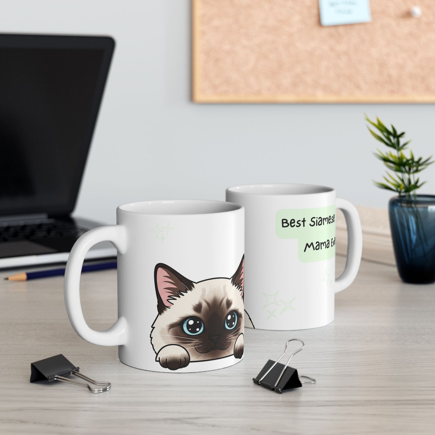 Siamese Peek-a-Boo Mug | Best Siamese Mama Gift