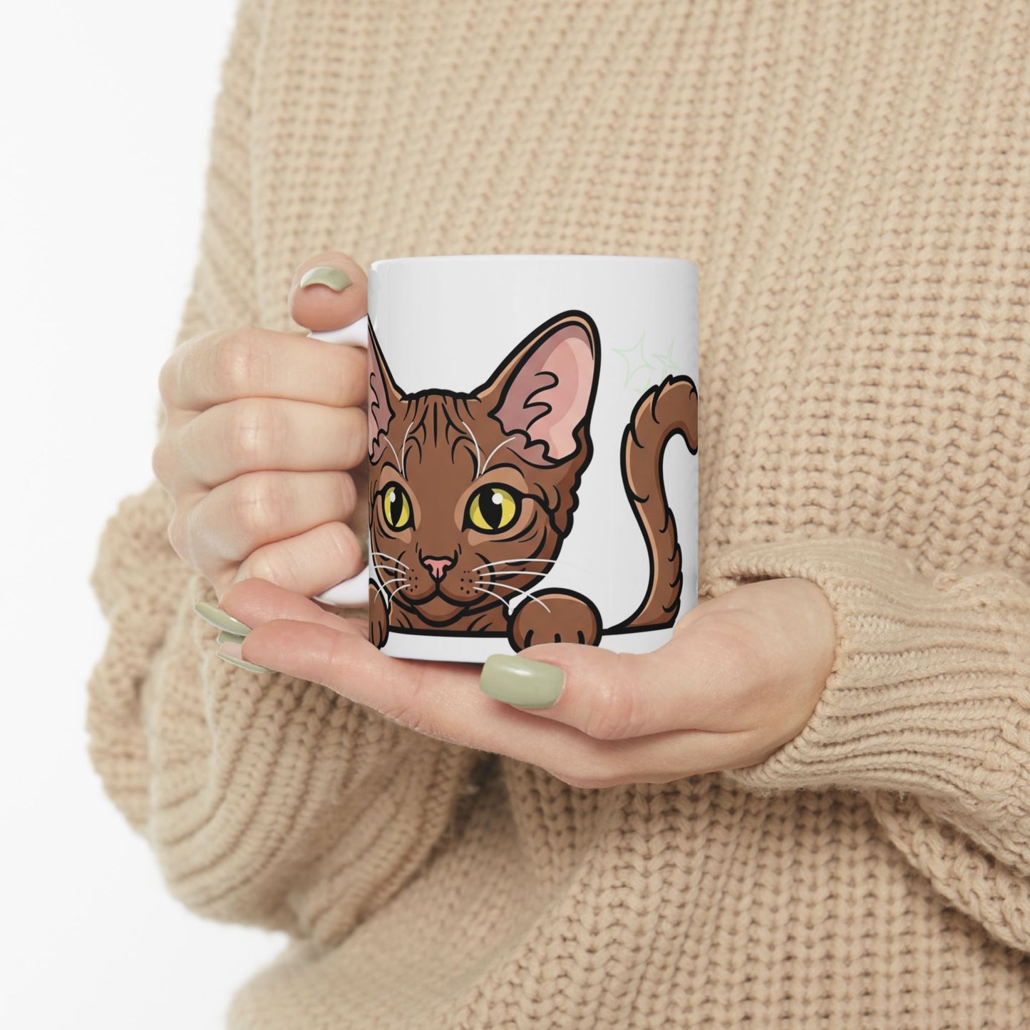 LaPerm Peek-a-Boo Mug | Best LaPerm Mama Gift