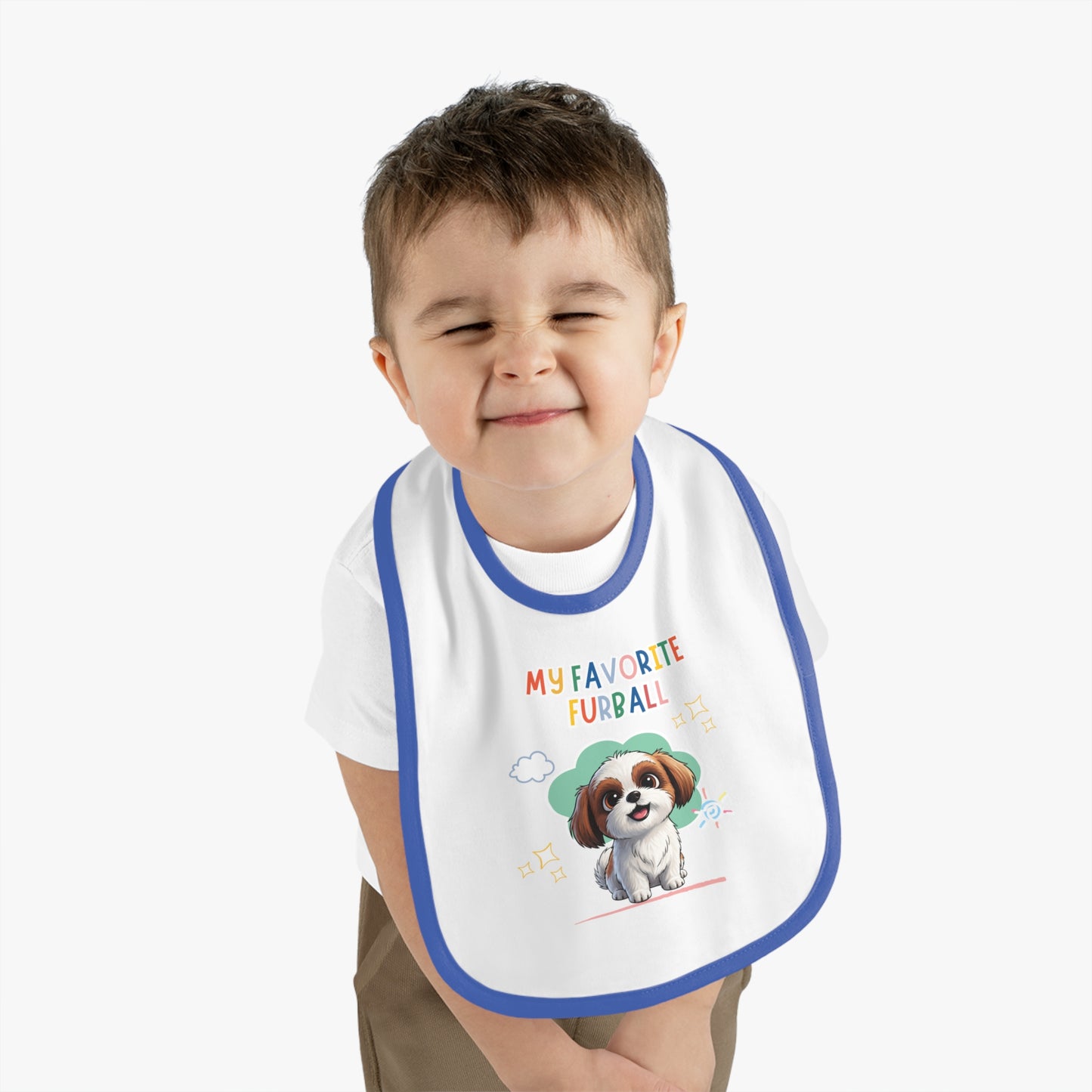 Shih Tzu Favorite Furball Baby Bib