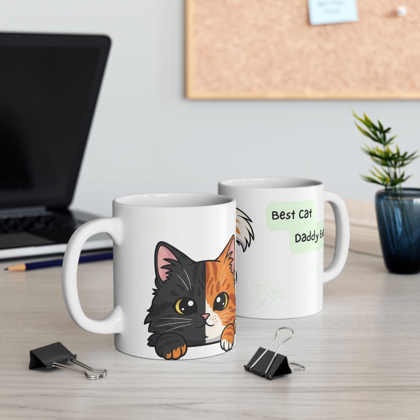 Cat Peek-a-Boo Mug | Best Cat Daddy Gift