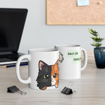 Cat Peek-a-Boo Mug | Best Cat Daddy Gift