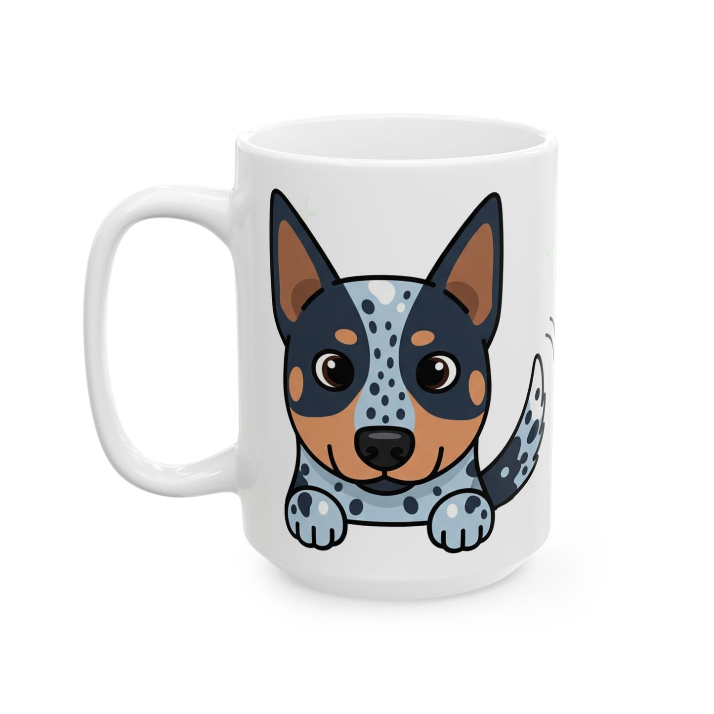 Australian Cattle Dog Peek-a-Boo Mug | Best Heeler Daddy Gift