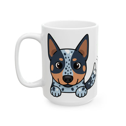 Australian Cattle Dog Peek-a-Boo Mug | Best Heeler Daddy Gift
