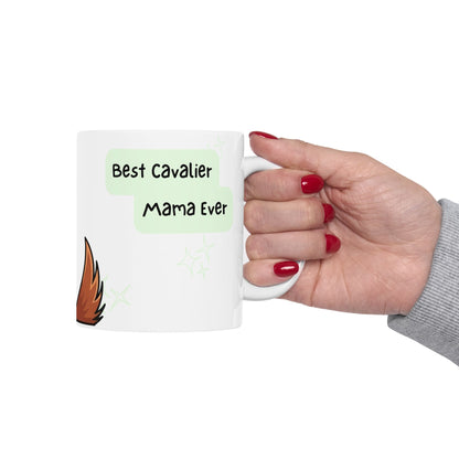 Cavalier King Charles Spaniel Peek-a-Boo Mug | Best Cavalier Mama Gift