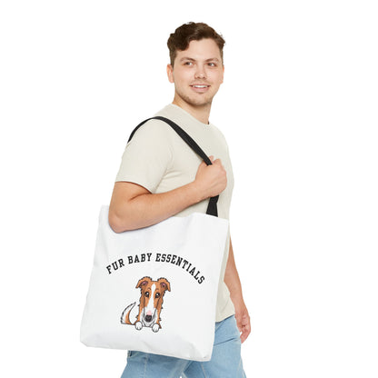 Borzoi FurBaby Tote Bag