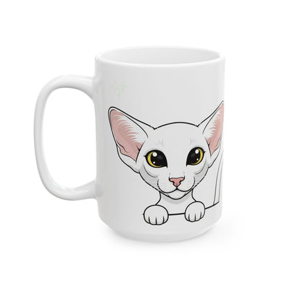 Oriental Shorthair Peek-a-Boo Mug | Best Oriental Shorthair Daddy Gift