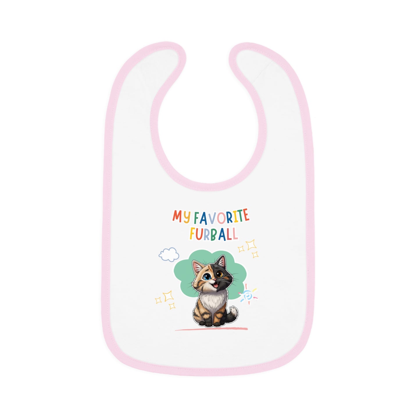 Long hair Chimera Cat Favorite Furball Baby Bib