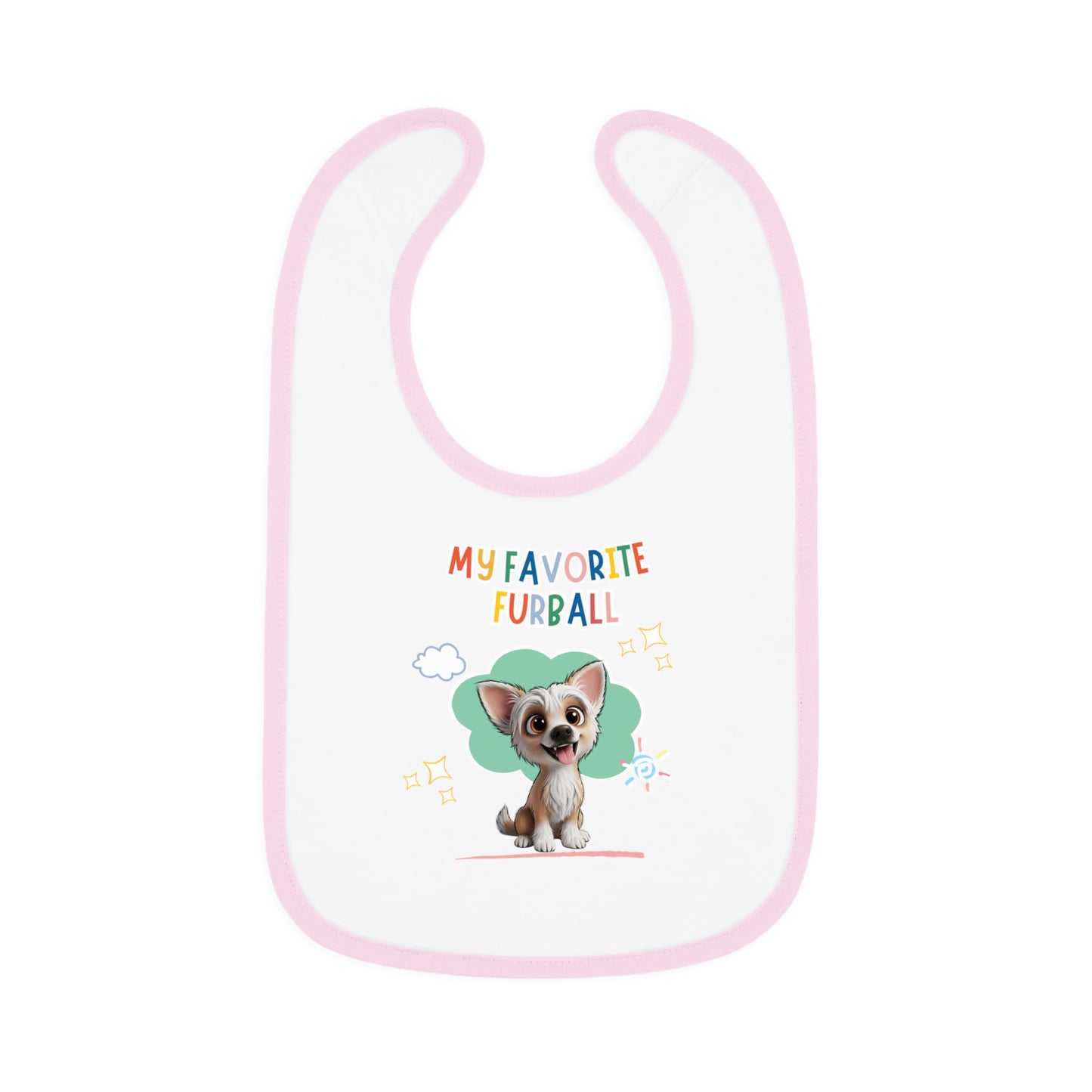 Chinese Crested Favorite Furball Baby Bib