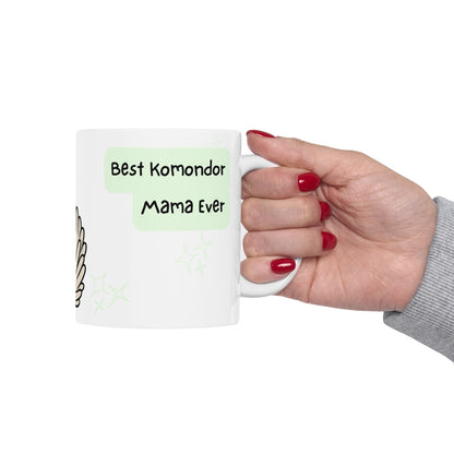Komondor Peek-a-Boo Mug | Best Komondor Mama Gift