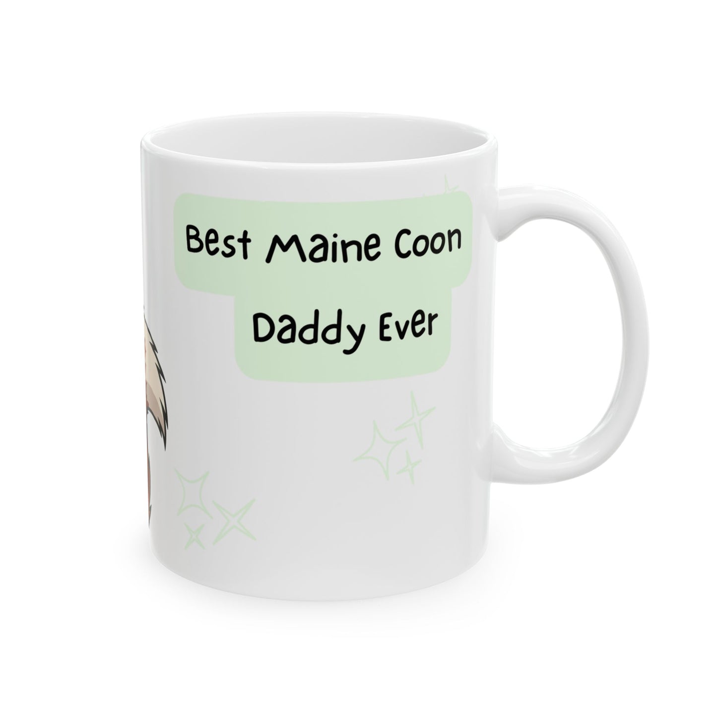 Maine Coon Peek-a-Boo Mug | Best Maine Coon Daddy Gift