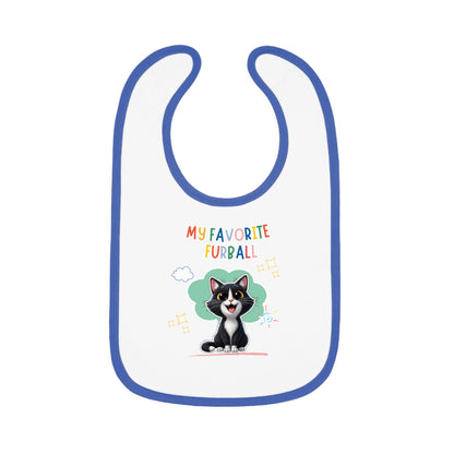 Shorthair Tuxedo Cat Favorite Furball Baby Bib