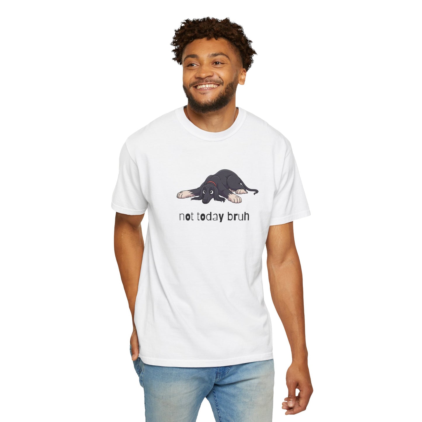 Afghan Hound Not Today Bruh T-Shirt