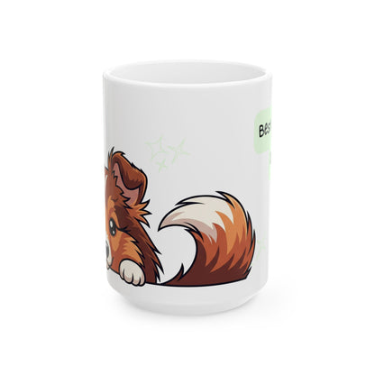 Sheltie Peek-a-Boo Mug | Best Sheltie Daddy Gift