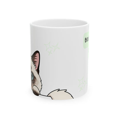 Siamese Peek-a-Boo Mug | Best Siamese Daddy Gift