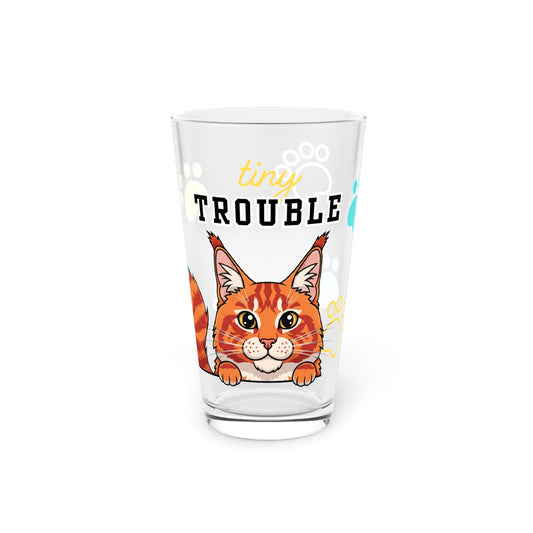 Maine Coon Tiny Trouble Pint Glass