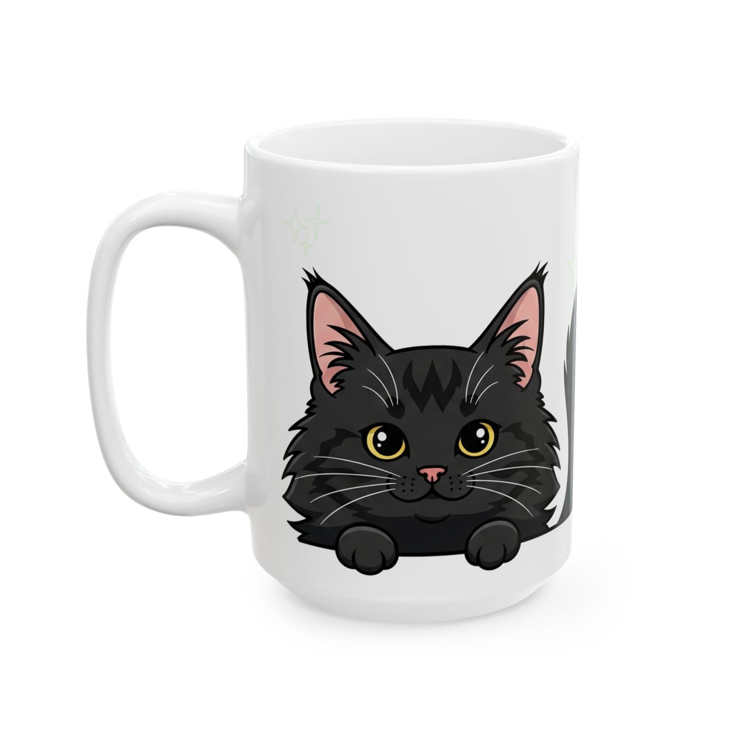 Norwegian Forest Cat Peek-a-Boo Mug | Best Norwegian Forest Daddy Gift