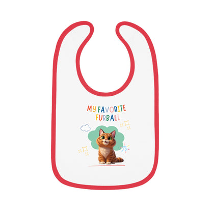 Shorthair Orange Tabby Cat Favorite Furball Baby Bib