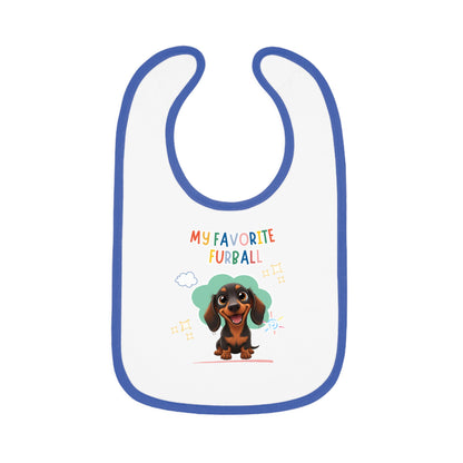 Dacshund Favorite Furball Baby Bib