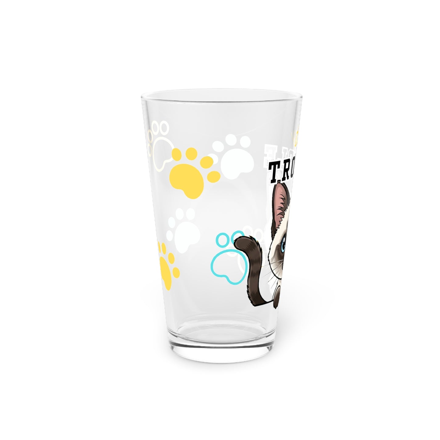 Siamese Tiny Trouble Pint Glass
