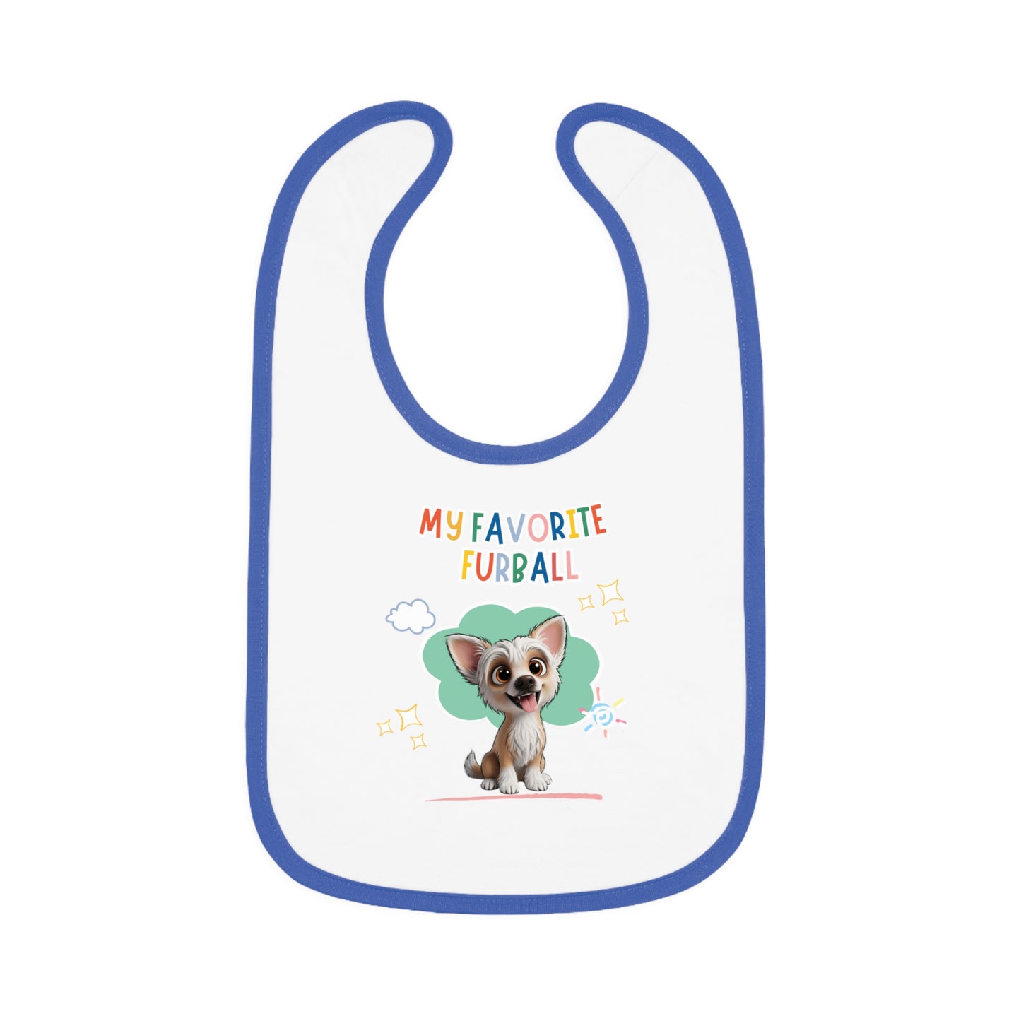 Chinese Crested Favorite Furball Baby Bib