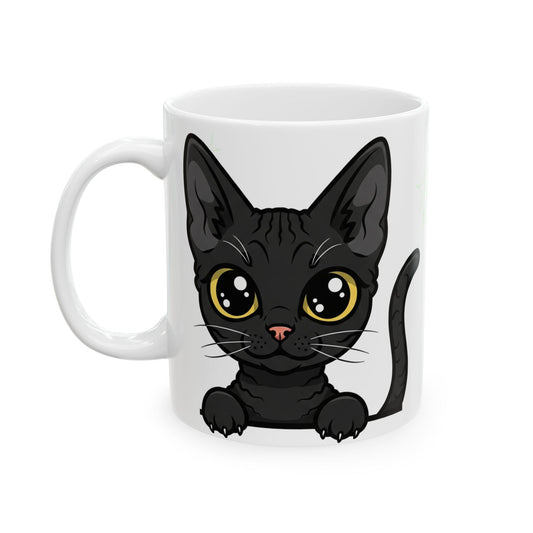 Devon Rex Peek-a-Boo Mug | Best Devon Rex Daddy Gift
