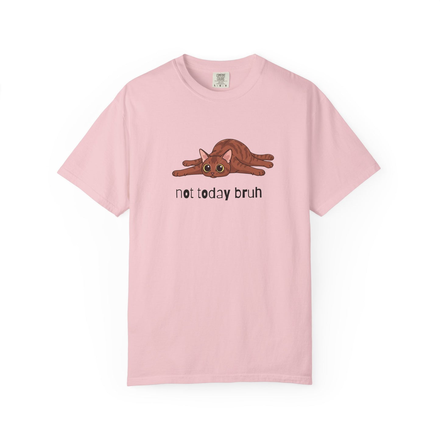 Short hair brown tabby cat Not Today Bruh T-Shirt