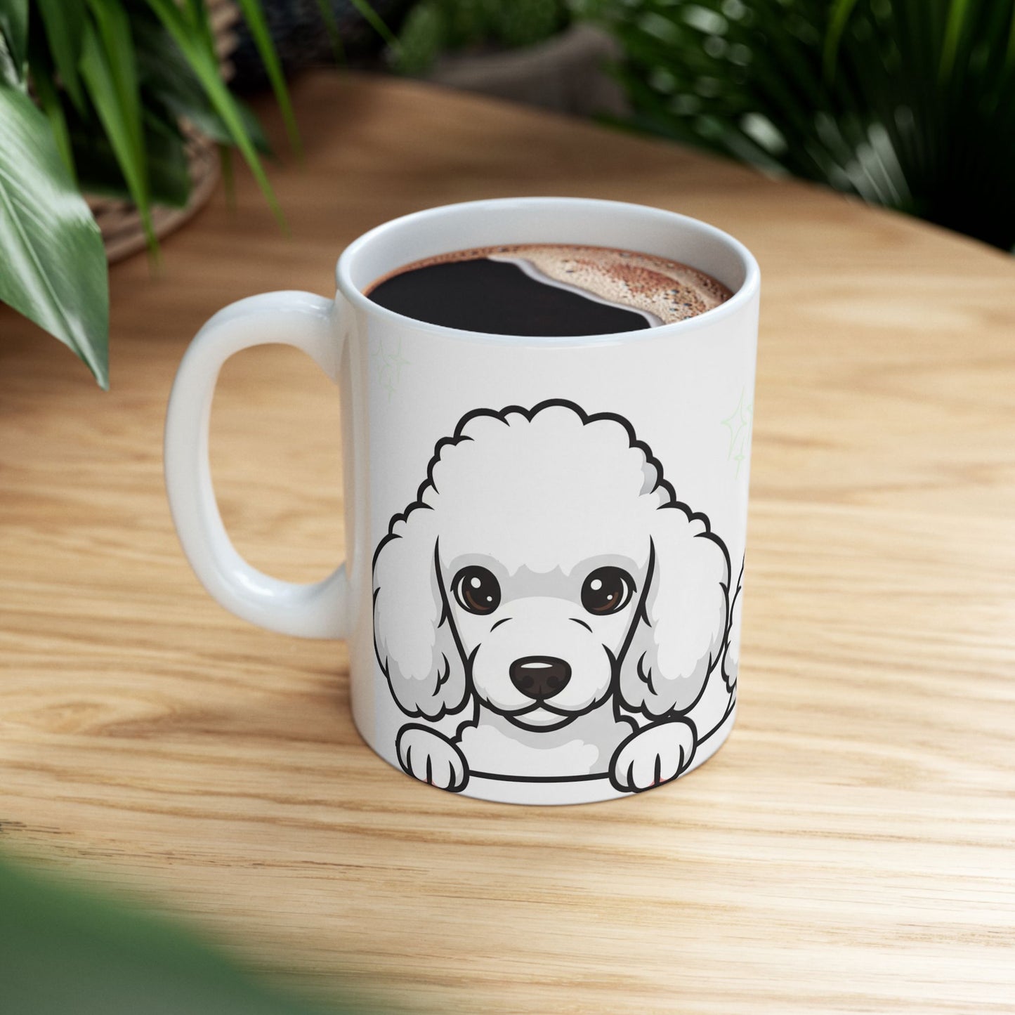 Poodle Peek-a-Boo Mug | Best Poodle Daddy Gift