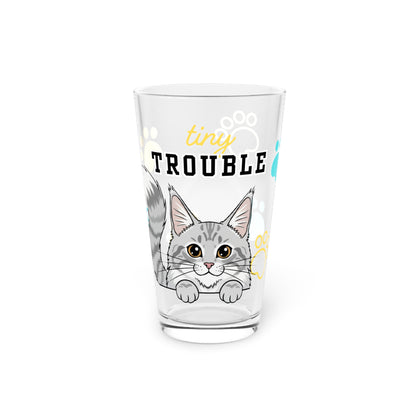 Maine Coon Tiny Trouble Pint Glass