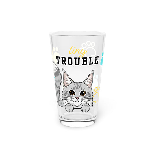 Maine Coon Tiny Trouble Pint Glass