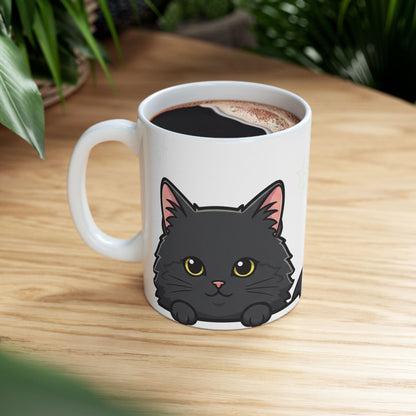 Cat Peek-a-Boo Mug | Best Cat Daddy Gift