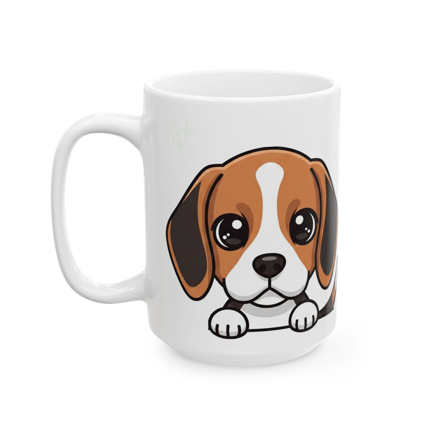 Beagle Peek-a-Boo Mug | Best Beagle Daddy Gift
