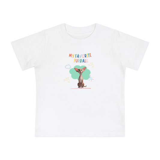 Oriental Shorthair Cat Favorite Furball Baby Tee
