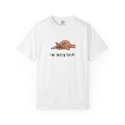 Short hair brown cat Not Today Bruh T-Shirt